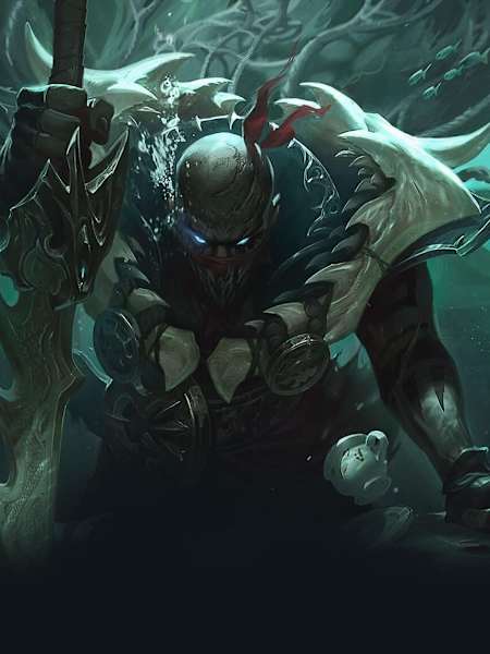 Artwork featuring Pyke from League of Legends.