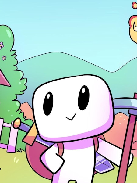 Artwork from indie game Forager.