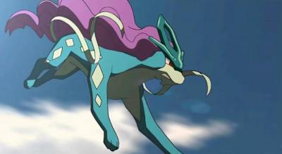 The Pokémon Suicune.