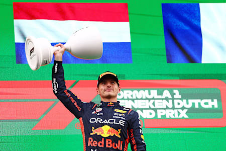 Max Verstappen of Oracle Red Bull Racing at the Dutch Grand Prix on August 27, 2023.