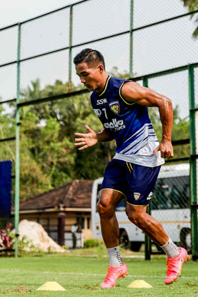 Lallianzuala Chhangte during a training session