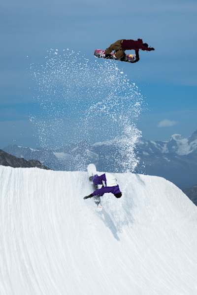Brock airs a perfect method over Mark in Saas Fee