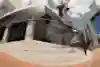 Gio Vianna rocks a fat snap to gap out into this Frontside Nosegrind down the rail and into a landing devoid of mercy