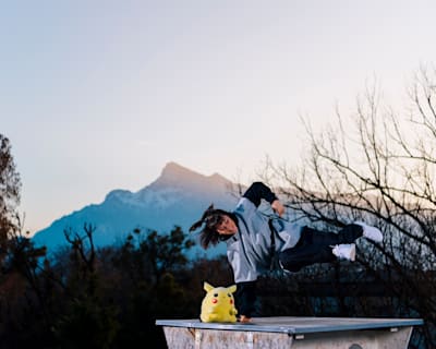 Kami poses for a portrait at the Red Bull BC One World Final in Salzburg, Austria on November 24, 2020.