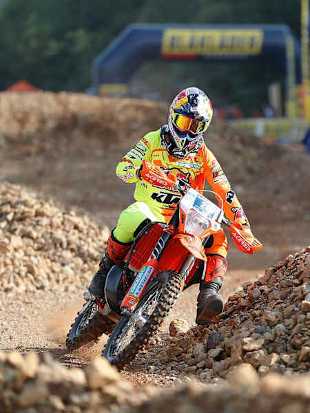 Spain's Josep Garcia performs at the Erzbergrodeo Iron Road Prolog.