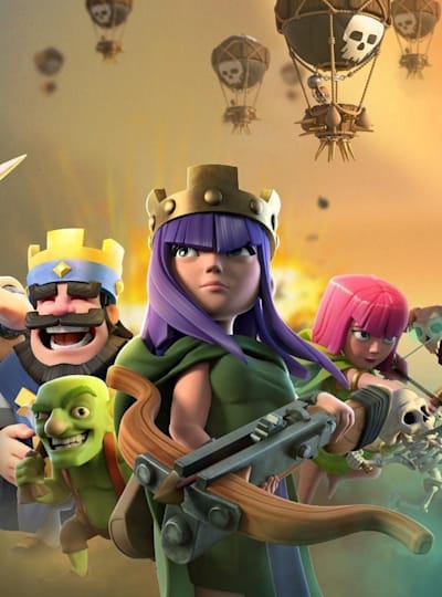 Composite image of Clash Royale characters.