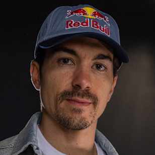 At the 2025 Red Bull KTM MotoGP season launch, Maverick Vinales poses for a portrait photo.