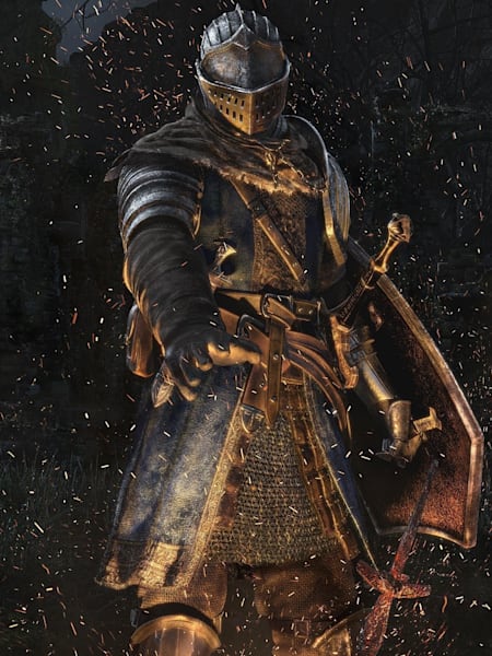 Lighting a bonfire in Dark Souls: Remastered