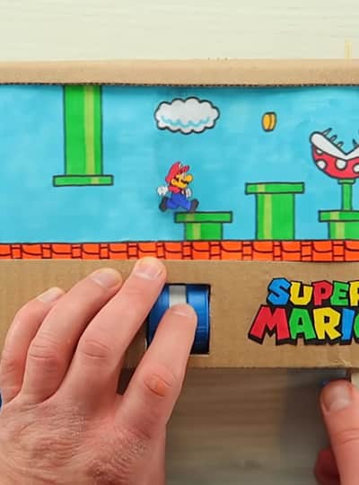 嫉妬しちゃう 段ボール工作ゲーム の完成度が素晴らしすぎる スーパーマリオ