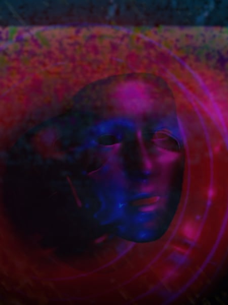 A screenshot from the audio-visual project yesnomaybe by Akshat Nauriyal.