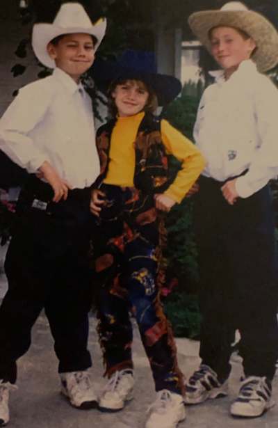 A young Kaypea and her brothers.