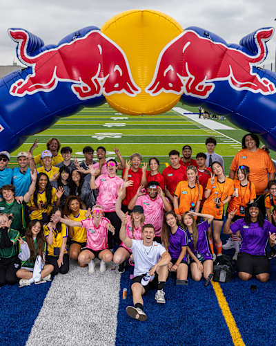On 16 August 2025, competitors gather for a group shot during Ludwig's Streamer Games in Los Angeles, USA