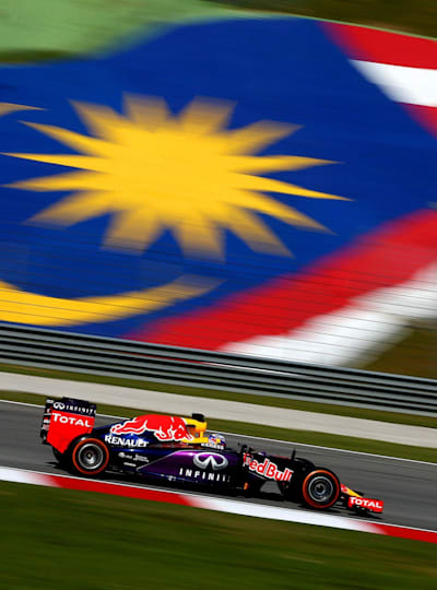 Le pilote de Formule 1 Daniel Ricciardo Grand de Prix Malaisie.