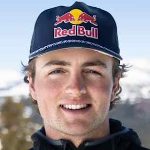 Winter athlete Hunter Henderson from USA poses for a portrait during a photo shoot in Mammoth Mountain, California, USA on May 6, 2025. 