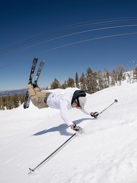 Falling over is one of the worst things about skiing