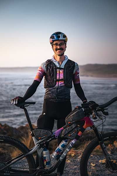 Payson McElveen poses for a portrait photo during shooting for the film Crossing Tasmania