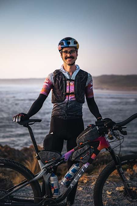 Payson McElveen poses for a portrait photo during shooting for the film Crossing Tasmania