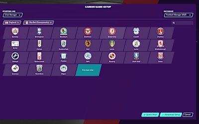 Championship Football Manager 2020