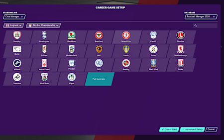 Championship Football Manager 2020