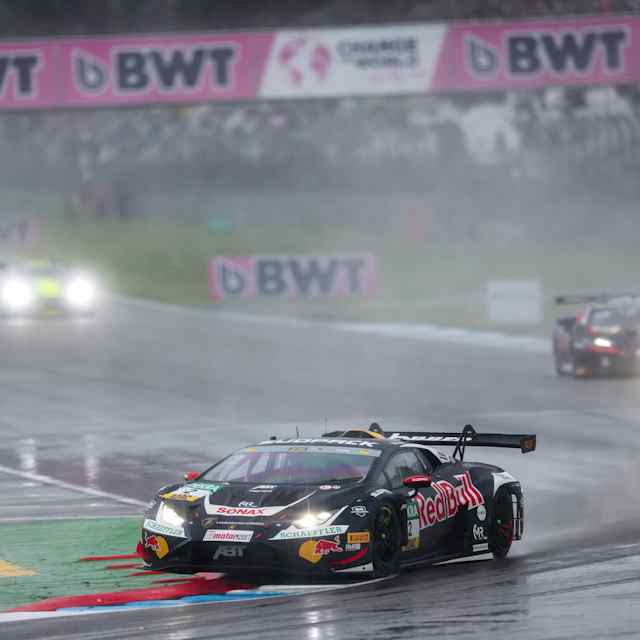 Nicki Thiim of Red Bull ABT Team races at DTM Hockenheimring 2025