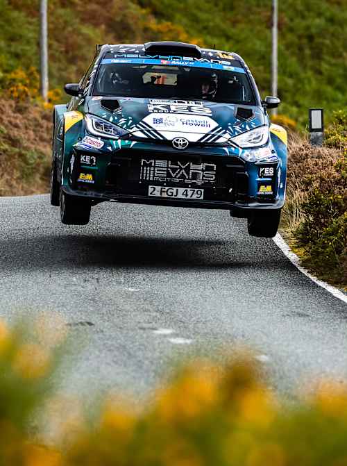 Kris Meeke was all smiles following Saturday in Ceredigian