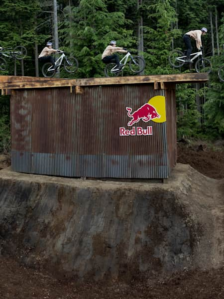 Brandon Semenuk during the filming of Realm on the Sunshine Coast, BC, Canada.