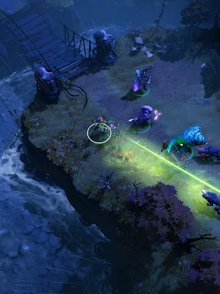 A screenshot from the Dota 2 Siltbreaker campaign