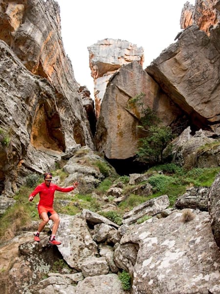 Ryan Sandes rennt Downhill in Südafrika