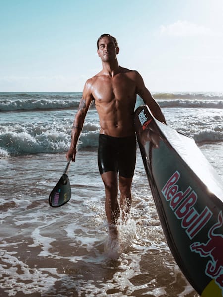 Matt Poole training at Kurrawa Beach, Gold Coast, QLD, Australia on January 23, 2019.