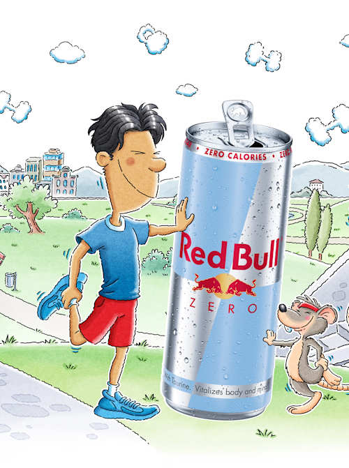 Vizuál ku kampani Red Bull Zero Výhovoriek