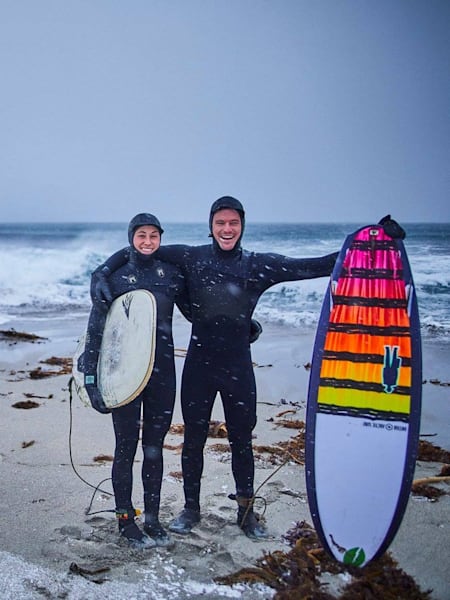Surfe na Noruega, no extremo norte do planeta