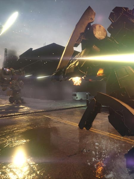 A screenshot of mechs in new video game Left Alive.
