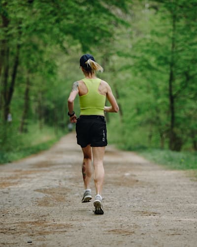 Dominika Stelmach biegła w Lesie Kabackim