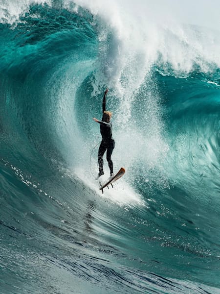 Russ Bierke actually made this drop at Shipstern Bluff