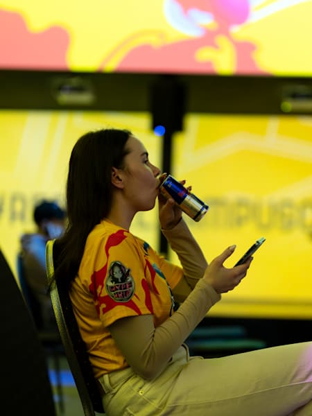 Participante durante el Red Bull Campus Clutch en Riga, Latvia en november de 2023.