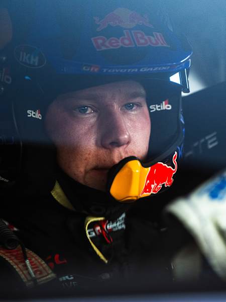 Kalle Rovanperä (FIN) of team TOYOTA GAZOO RACING WRT seen during stop 14 of the World Rally Championship in Jeddah, Saudi Arabia on November 27, 2025.