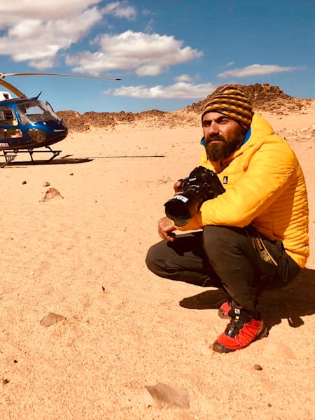 'Shooting from a chopper, you can’t try lots of different angles, you have to focus on the action and sometimes you just get lucky.'