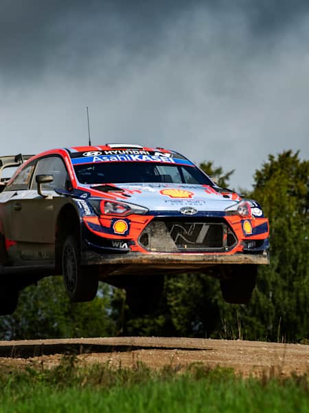 Ott Tanak racing during Day 3 at the World Rally Championship Estonia in Tartu, Estonia on September 6, 2020.