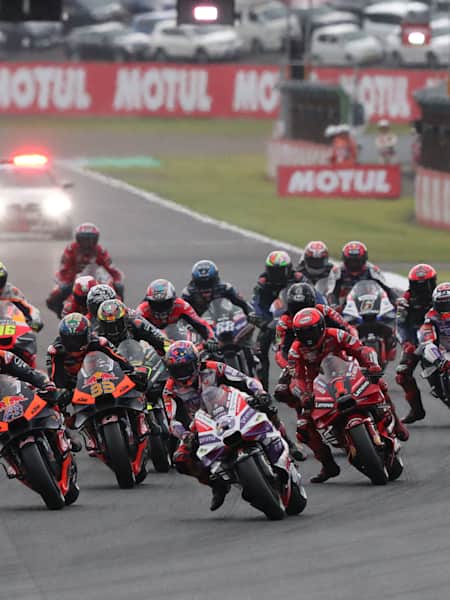 La partenza del GP del Giappone 2023 della MotoGP