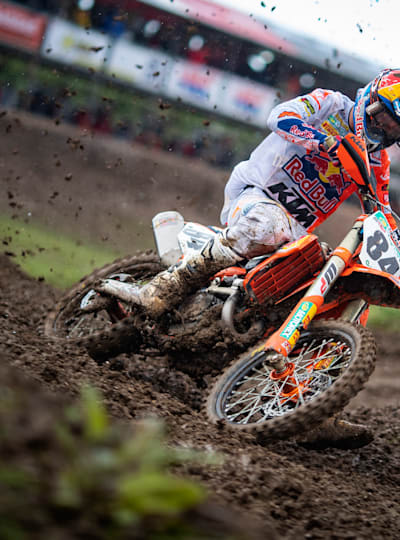 Jeffrey Herlings of The Netherlands and Red Bull KTM Factory Racing competes during the practice at MXGP Great Britain Championship in Winchester, England on February 29, 2020