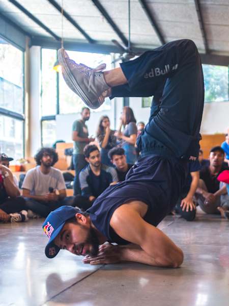 B-Boy Lil G à Karachi,au Pakistan, le 24 mars 2022. 