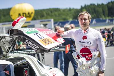 Heintz-Harald Frentzen bei der ADAC GT Masters 2014 am Red Bull Ring