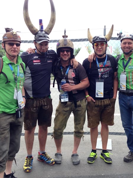 Red Bull Racing fans in Austria