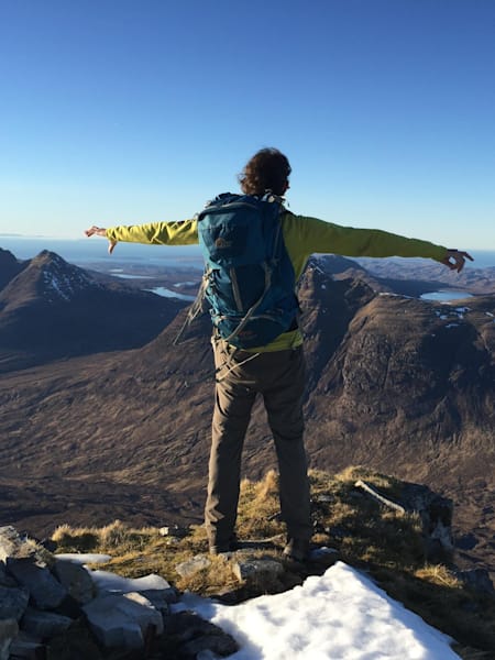 On top of the Torridon mountains