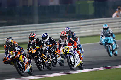 Brad Binder in action in Qatar