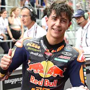 Jose Antonio Rueda seen after the Moto3 race at the Catalunya MotoGP on September 3, 2023. 