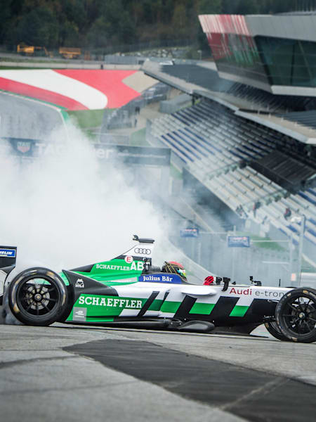 Formula E driver Daniel Abt at Red Bull Ring, Austria.