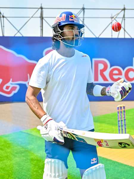 KL Rahul seen during the Cricket Challenges in Mumbai, India on April 25, 2025.