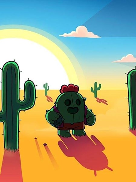 Artwork of Spike from Brawl Stars.