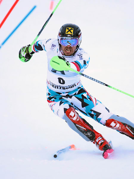 Volle Attacke von Marcel Hirscher am Ganslern.